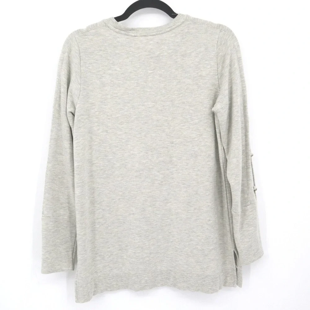 Soft Surroundings‎ Sweater Womens XS Gray Oversized Slouchy Boho Comfy Weekend